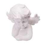 ANIOŁEK, FIGURKA Z CERAMIKI 9 cm - BIAŁY