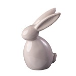 DA6317050-2G - ZAJĄCZEK, FIGURKA Z CERAMIKI 14,3 cm - SZARY