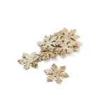 713323 - WYCINANKA - ŚNIEŻYNKA, PŁATEK ŚNIEGU KORA, DREWNO - 6 cm