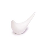 DARH20D12-1W - PTAK, PTASZEK FIGURKA Z PORCELANY 12 cm - BIAŁY