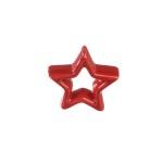 DA6315283-4R - GWIAZDA, GWIAZDKA Z CERAMIKI  6,5 cm - CZERWONY