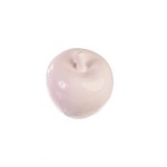 DA6315246-3W - JABŁKO, JABŁUSZKO Z CERAMIKI  7,8 cm - BIAŁY