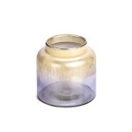 CHO85474/GR-LU - SZKŁO, WAZON SZKLANY PRZECIERANY