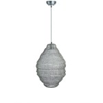 59559/ZI - LAMPA WISZĄCA Z METALOWEJ SIATKI