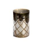 CHO81104/BR-SL - ŚWIECZNIK, LAMPION, WAZON SZKLANY STRUKTURALNY