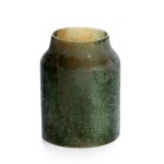 CHO82188G/SOD-GR - ŚWIECZNIK, LAMPION, WAZON SZKLANY PRZECIERANY