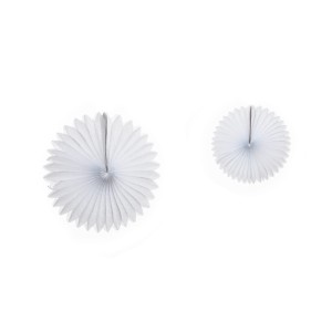 12TPW-WH - ROZETY Z PAPIERU BIAŁE – 30 cm