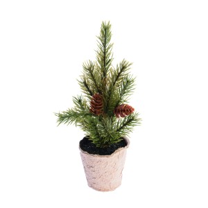 PVSP (SX) - 005M - ŚWIERK Z SZYSZKAMI - CHOINKA SZTUCZNA 22 cm