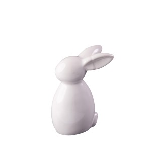 ZAJĄCZEK, FIGURKA Z CERAMIKI 10,5 cm - BIAŁY