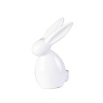 DA6317050-3W - ZAJĄCZEK, FIGURKA Z CERAMIKI 10,5 cm - BIAŁY