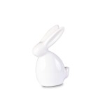 DA6317050-4W - ZAJĄCZEK, FIGURKA Z CERAMIKI 8,3 cm - BIAŁY
