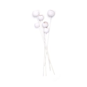 BELL CUP STICK FLOCK WHITE