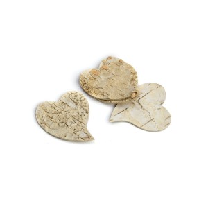 710311 - WYCINANKA - SERCE KORA, DREWNO - 8 cm x 6,5 cm