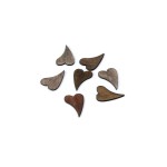 710805H - WYCINANKA - SERCE KORA, DREWNO - 4 cm x 2,7 cm