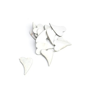 710805W - WYCINANKA - SERCE KORA, DREWNO - 4 cm x 2,7 cm
