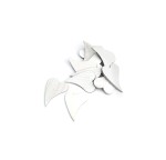 710805W - WYCINANKA - SERCE KORA, DREWNO - 5 cm x 3,5 cm