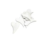 710805W - WYCINANKA - SERCE KORA, DREWNO - 6 cm x 4 cm