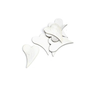 710805W - WYCINANKA - SERCE KORA, DREWNO - 6 cm x 4 cm
