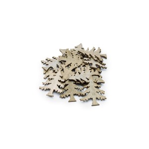 712960H - WYCINANKA - CHOINKA DREWNO - 6 cm x 5 cm