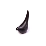 DARH20D01-2B - PTAK, PTASZEK FIGURKA Z PORCELANY 13,5 cm - CZARNY