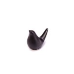 DARH20D11-2B - PTAK, PTASZEK FIGURKA Z PORCELANY 8,8 cm - CZARNY