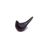DARH20D12-2B - PTAK, PTASZEK FIGURKA Z PORCELANY 7,8 cm - CZARNY