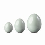 DA63004GN - JAJKO FIGURKA Z CERAMIKI 8 cm - JASNY ZIELONY
