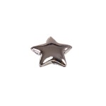DA6313006-6S - GWIAZDA, GWIAZDKA Z CERAMIKI  6 cm - SREBRNY, EFEKT LUSTRA