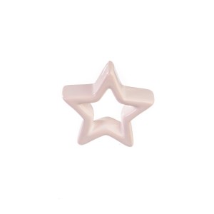 DA6315283-4W - GWIAZDA, GWIAZDKA Z CERAMIKI  6,5 cm - BIAŁY