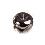 DA6315246-3S - JABŁKO, JABŁUSZKO Z CERAMIKI  7,8 cm - SREBRNY, EFEKT LUSTRA