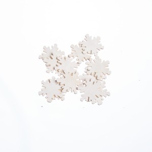 809 - WYCINANKA - ŚNIEŻYNKA, PŁATEK ŚNIEGU DREWNO - 5 cm