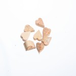 709735 - WYCINANKA - SERCE KORA, DREWNO - 4 cm x 3 cm