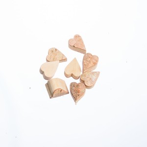 709735 - WYCINANKA - SERCE KORA, DREWNO - 4 cm x 3 cm