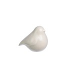 DARH20D04-2B - PTAK, PTASZEK FIGURKA Z PORCELANY 10,5 cm - BIAŁY