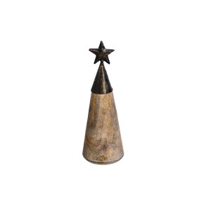 AK85797G - CHOINKA METAL-DREWNO 17 cm