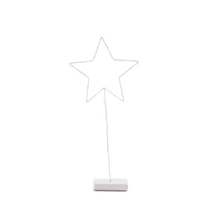 TX167211/LED-18/WH - GWIAZDA, GWIAZDKA 18 LED, BIAŁA  - ŚWIATŁO CIEPŁE