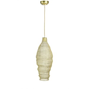 58445/GO - LAMPA WISZĄCA Z METALOWEJ SIATKI