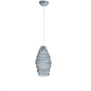 59557/DW - LAMPA WISZĄCA Z METALOWEJ SIATKI