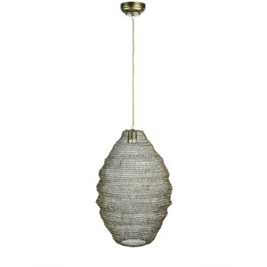 59559/AG - LAMPA WISZĄCA Z METALOWEJ SIATKI
